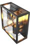 Bologna Led Wall Lamp, 2X E27, Black, Ip44 Splash Proof, Industrial Modern Design