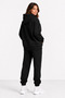 Women's Oversize Hooded Tracksuit Set Jogger Bottom Top Comfortable Fit Daily Basic Set - 4