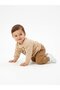 Cotton Teddy Bear Detailed 2-Piece Baby Boy Set Brown - 2