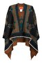 Wool-Satin Poncho - Stylish and Warm