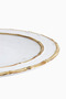 Abbott Round White & Bamboo Outdoor Melamine Plate, 40 Cm, Bpa Free - White - 4