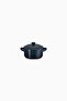 Mini Ceramic Pot, Ideal for Small Portions and Stylish Presentation - Light Navy Blue