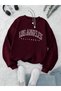 Unisex Men/Women Los Angeles California Printed Oversize Cotton Crew Neck Sweatshirt
