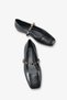 Cecylia Women's Ballet Flats - Black Crocodile - 3