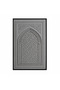 لوحة ديكور بإطار أسود مقاس 120 × 80 سم
