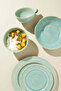 Old Havana Reactive Glazed Ceramic Mug Set of 4 - Green - 4