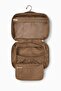 Hangable Travel Makeup and Grooming Bag - Brown - 5