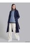 Özmarka New Season Blue Crew Neck Women's Puffer Vest - 3