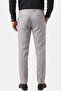 Stone Slim Fit Lycra Linen Textured Elastic Waist Drawstring Summer Men's Trousers 2603001 - 4
