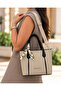 Women's Scarf Detailed Stylish Design Hand & Shoulder Bag with Adjustable Strap Shoulder Bag - 3