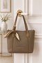 Women's Multi-Compartment Scarf Detailed Cross Strap Luxury Hand and Shoulder Bag Size: 25 X 20 cm - 6