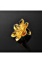 Gold and Copper Plated Flower Bridal Engagement Ring, Modern Islamic Design - 3