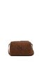 Women's Brown Long Strap Knitted Suede Crossbody Bag Wb320005So - 3