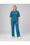 Women's Two Thread 2 Piece Set Oversize Crew Neck T-Shirt and Relaxed Cut Pants