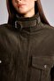 Buckle-Down Collar, Pocketed, Elastic Waist Cotton Coat H3824Ax26Au - 5