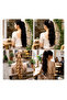 Buckle-Strapped Layered Cut Ponytail / Dark Chestnut - 5