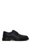 Fly Men's Navy Blue Lace-Up Thick Sole Leather Casual Shoes Wm720009Dv