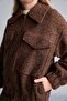 Anti-Wrinkle Jacket with Collar and Zipper Pockets, Cashmere Jacket Coat for Girls H3100A826Au - 4