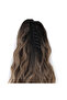 Natural Daal Short Ponytail with Clips / Dark / Ashy Auburn / Beige Yellow Ombre - 4