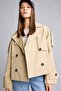 Relax Fit Short Double-Breasted Trench Coat H3946Ax26Au