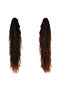 Natural Layered Cut Ponytail with Buckle / Dark / Copper Chestnut Ombre