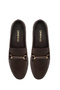 Women's Brown Leather Masculine Loafer with Buckle Detail Af350001Dv - 4
