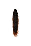 Natural Layered Cut Ponytail with Buckle / Dark / Copper Chestnut Ombre - 3