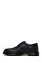 Fly Men's Navy Blue Lace-Up Thick Sole Leather Casual Shoes Wm720009Dv - 3