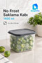No Frost Storage Container Black 1400 ml 11 × 15 × 11.5 cm - 2
