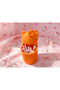 3D Printed Cute Cat Figurine Pen Holder with Bow - Desktop Organizer - Orange