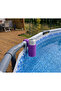 3D Printed Pool Cup Holder - Drink Holder Attached to Pipe-Purple - 2