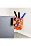 3D Printing Monitor Pen Holder - Honeycomb Patterned Hexagonal Pen Holder-Orange - 2
