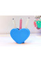3D Printed Heart-Shaped Pen Holder - Desktop Organizer - Blue