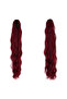 Buckle Protein Fiber Sen Ponytail / Cherry Red