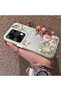 Poco M6 Pro 4g Compatible Elegant Pink Rose Butterfly Case, Slim Structure Perfectly Fits the Phone - 2