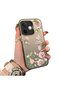 Oppo A5 Pro 4G/5G Compatible Elegant Pink Rose Butterfly Case, Slim Structure Perfectly Fits the Phone