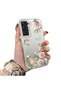 Samsung Galaxy S22 Compatible Elegant Pink Rose Butterfly Case, Slim Structure Fits the Phone Perfectly