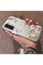Samsung Galaxy S21 Fe Compatible Elegant Pink Rose Butterfly Case, Slim Structure Fits Perfectly for the Phone - 2