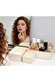 3 Pcs Makeup Organizer for Dresser Countertop, Plastic Cosmetic Tabletop Storage Baskets Washable fo - 3