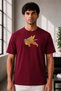 Unisex Oversize Demon Slayer Zenitsu Agatsuma Embroidered T-Shirt 100% Cotton