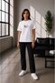 Unisex Oversize Milk Mocha Bear Embroidered Anime T-Shirt 100% Cotton - 6