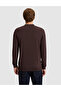 Dark Brown Slim Fit Sweater 50330139-Vr084 - 5