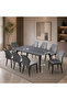 Wood Dining Table 8 Chairs - 3