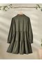 Rochie mini, kaki - XL - 2