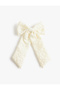 Floral Patterned Bow Clip Hairpin