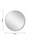 Wall Mirror with Silver Frame 90X90 cm - 3