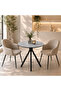 70X70 cm Ceramic Alternative Surface Round Coffee Table Coffee Table Gray - 2