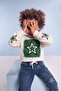 Boy's Oversize 2 Thread Swetshirt with Embroidery Detail Denim Trousers 2-Piece Set - 3