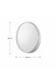 Wall Mirror with White Frame 80X80 cm - 3