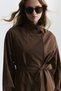 Trench Coat with Stand Collar - 3